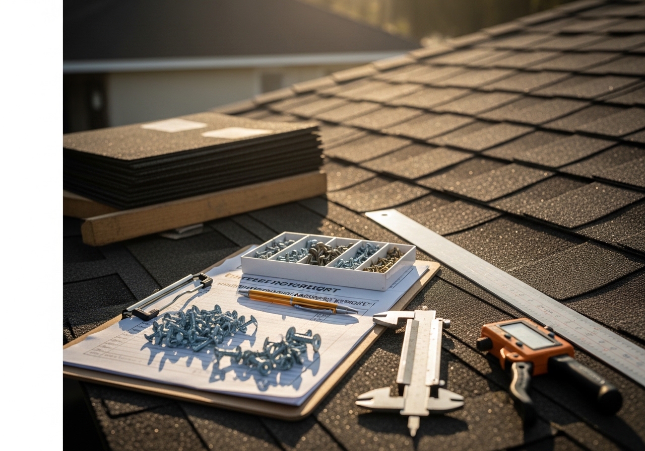 Roof inspection and assessment documentation for residential home in Tallahassee with wind mitigation findings
